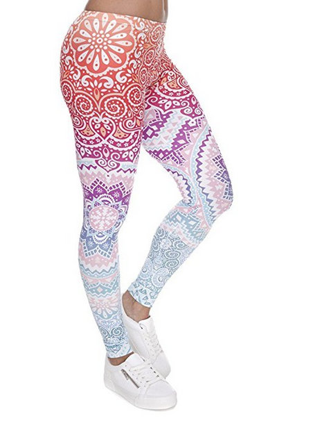 Ndoobiy Digital Printed Women’s Full-Length Yoga Leggings